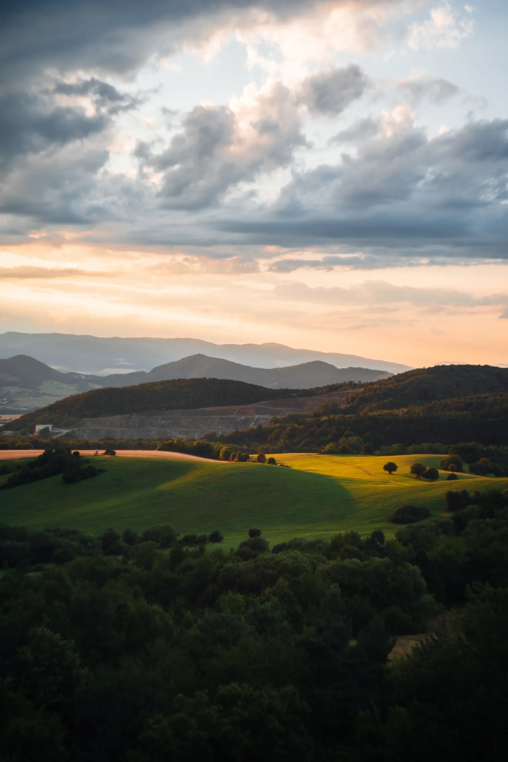 Čistenie sovietského objektívu a následny test počas západu slnka